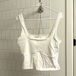 Abercrombie White Corset Tank top